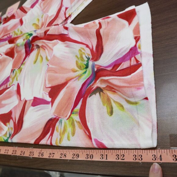 Chico's Kimono Womens L Pink Bloomcore Resort Wear Vacation Beach Pool Coastal - Picture 14 of 16